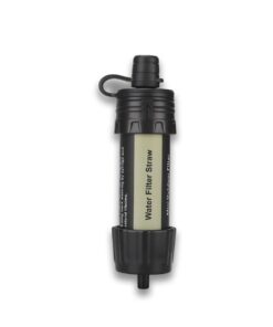 Outdoor Mini Water Filter Camping Water Filter for Hiking Emergency - Black