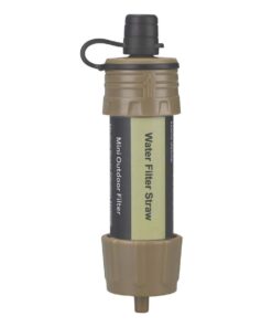 Outdoor Mini Water Filter Camping Water Filter for Hiking Emergency - Green