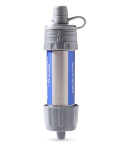 Outdoor Mini Water Filter Camping Water Filter for Hiking Emergency - Grey