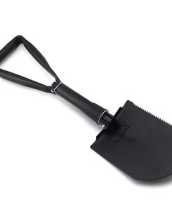 Outdoor Multifunction Mini Foldable Shovel - Black