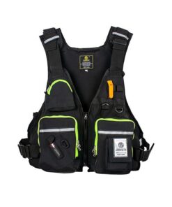 Outdoor Multifunctional Life Vest & Fishing Jacket - Black, Green