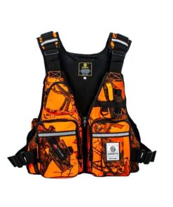 Outdoor Multifunctional Life Vest & Fishing Jacket - Orange, Black