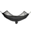 Outdoor Nylon Hammock with Mosquito Net - Black