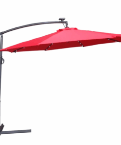 Outdoor Patio Cantilever Umbrella - Red