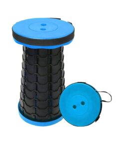 Outdoor Portable Folding Extension Stool Seat for Camping, Fishing, Hiking - Blue