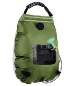 Outdoor Solar Poly Heat Portable Shower Bag 20L - Green