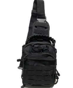 Outdoor Sports Waterproof Shoulder Chest Bag Crossbody - Black