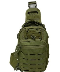 Outdoor Sports Waterproof Shoulder Chest Bag Crossbody - Green