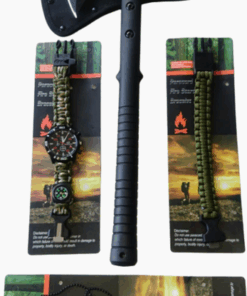 Outdoor Survival Axe with Ice Pick - Green