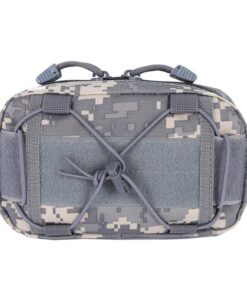 Outdoor Survival Military Tactical Molle Waist Bag Admin Map Pouch - ACU