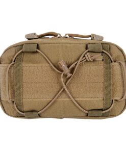 Outdoor Survival Military Tactical Molle Waist Bag Admin Map Pouch - Khaki
