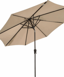 Outdoor Table Umbrella with Push Button Tilt and Crank