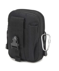 Outdoor Tactical Military Camouflage Waist Bag Portable Fanny Pack - Black