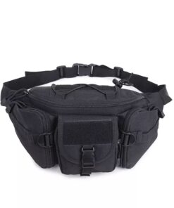 Outdoor Travel Waist Bag Tactical - black