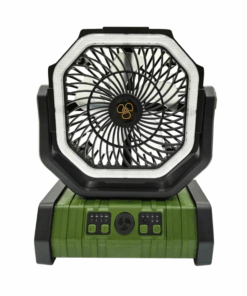 Outdoor/Camping 3-in-1 Unit (Fan, LED Light and Powerbank) - Green