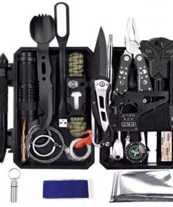 OUTDOORICA 36-in-1 Outdoor Survival Set Camping Essentials Tool Kit
