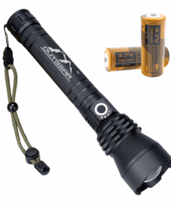 OutGear SuperBeam XL Rechargeable Flashlight - 2 x 5000 mAh Batteries