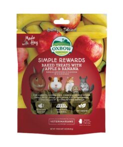 Oxbow Simple Rewards Baked Treats with Apple & Banana