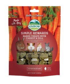 Oxbow Simple Rewards Baked Treats with Carrot & Dill