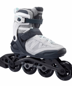 Oxelo Inline Fitness Skates FIT500 - Ice Grey - UK 6.5