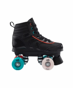 Oxelo Kids' Roller Skates Quad 100 - Black - UK Junior 12