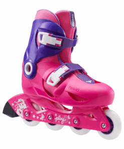 Oxelo Play 3 Kids' Skates - Pink/Purple - UK Junior 13/1