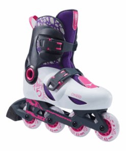 Oxelo Play 5 Kids' Skates - Light Grey - UK Junior 12/13