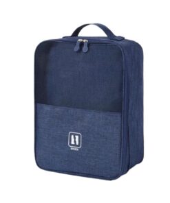 Oxford Canvas Travel Shoe Bag Organizer Waterproof Shoe Storage Pouch - Blue