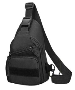 Oxford Cloth Outdoor CampingTactical Bag Backpack Waterproof Easy Charging - Black