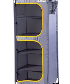 OZtrail 5 Shelf Camp Cupboard - Grey