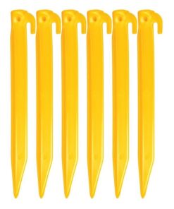 Oztrail Abs Plastic Pegs 23cm - 6 Pack