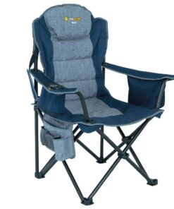 OZtrail Big Boy Camping Arm Chair Blue 220kg