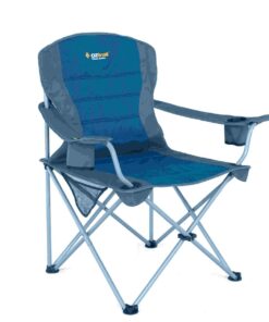 OZtrail Deluxe Jumbo Arm Chair Blue 140kg