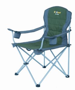 OZtrail Deluxe Jumbo Arm Chair Green 140kg