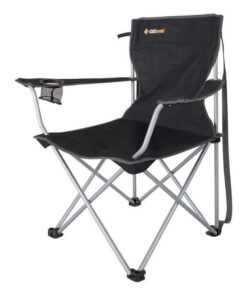 OZtrail Hamilton Chair Black 100kg