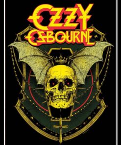 Ozzy Osbourne Skull Poster with Black Frame