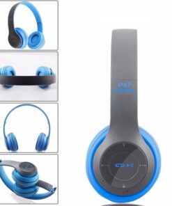 P47 AM/FM Stereo Bluetooth Headphone - Blue