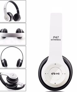 P47 AM/FM Stereo Bluetooth Headphone - White