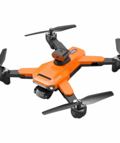 P9 Max -Dual Camera Foldable Quadcopter Drone With Trajectory Flight-Orange