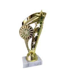 Pack of 3 Large Gold Trophies with Marble Base (S51)