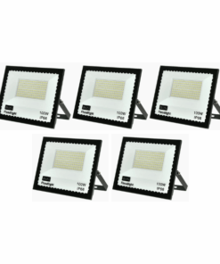 Pack of 5 - 100w LED Ultra Thin Mini Floodlight