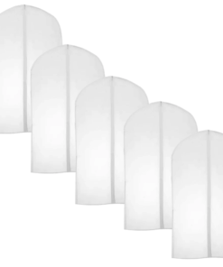 Pack of 5 Re-Usable Full Zipper Cloth Dust Cover Bag