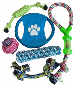 Pack Of 6 Rope & Tug Toys For Dogs