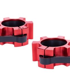 Pair of Olympic Quick Release Collars Red 50/51 mm Gorilla Sports SA