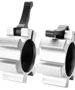 Pair of Olympic Quick Release Collars Silver 50/51 mm Gorilla Sports SA