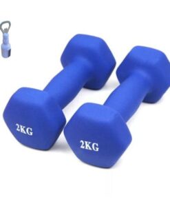 Pair of Vinyl Dumbell 2kg with Bottle Opener