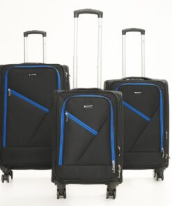 Paklite Urbanlite - Black and Blue Trim - 3 Piece Set