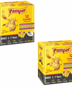 Pamper Country Favorites Cat Food Moist (24 pouches)