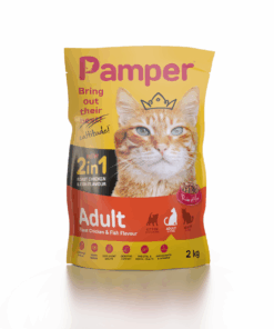 Pamper Dry Cat Food 2 in 1 Roast Chicken & Fish Flavour 2 KG