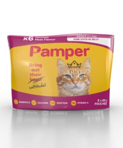 Pamper Gourmet Meat in Jelly Multi-Pack for Cats - 6 x 85g